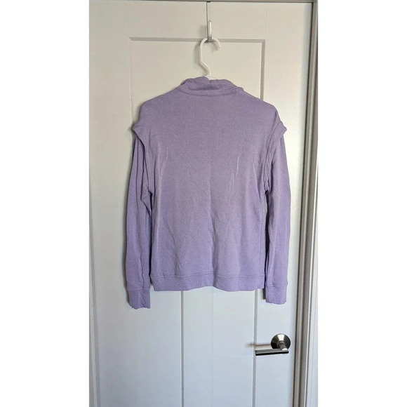 Laurie Felt Quarter Zip Lilac Purple Pullover Sweatshirt sz XS - Picture 4 of 6